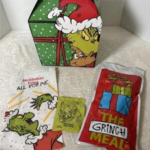 McDonald's Holiday Grinch Meal Set - Red, Green, Yellow
